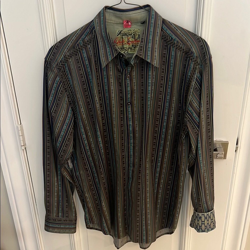 Robert Graham Multicolor Striped Button-Down Shirt